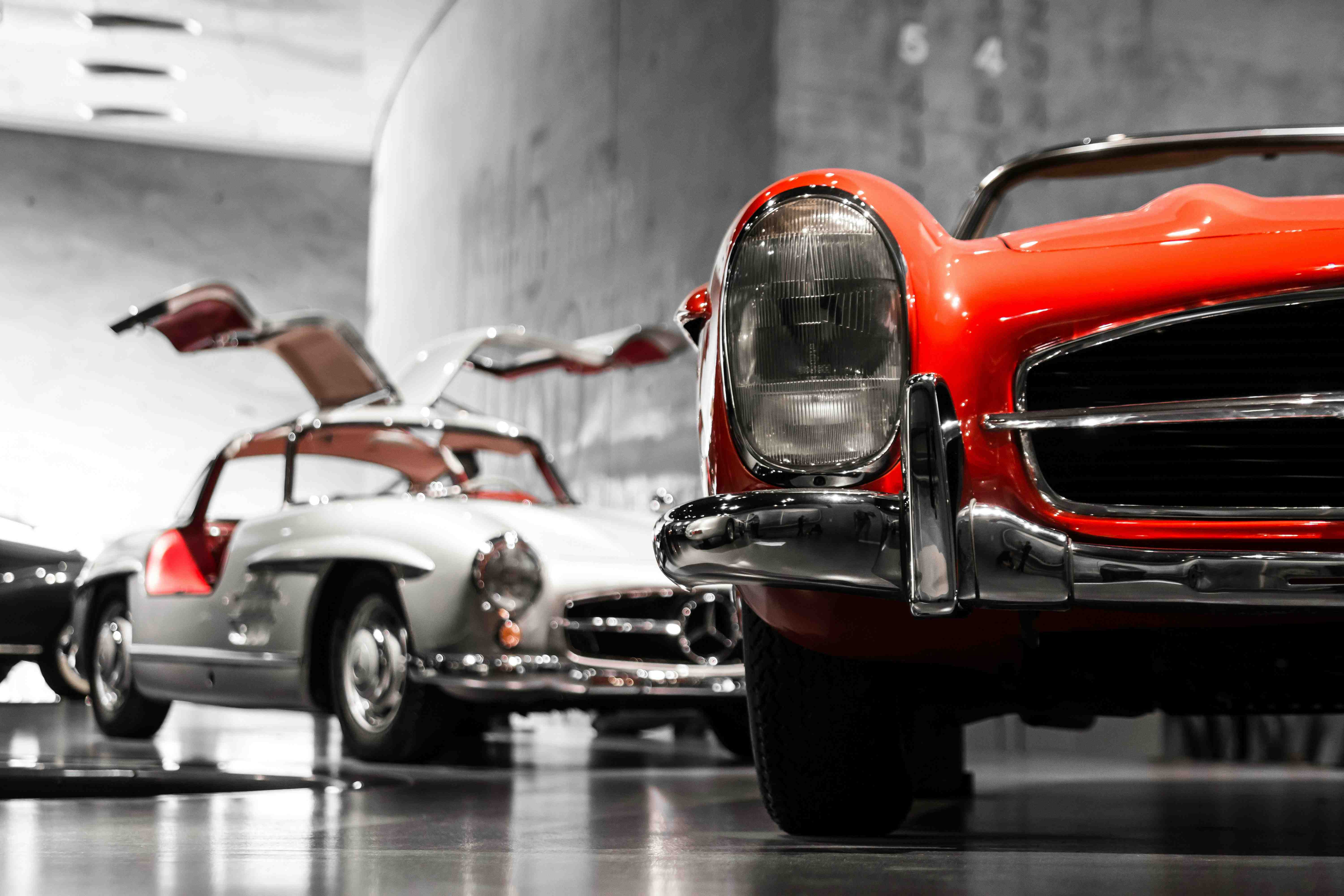 Showroom de voitures classiques